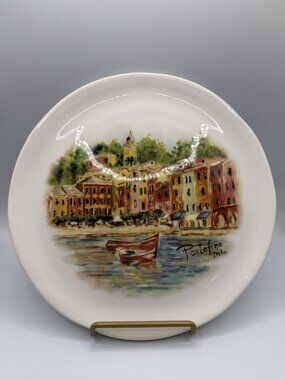 Portofino Italy Hand Decorated Plate